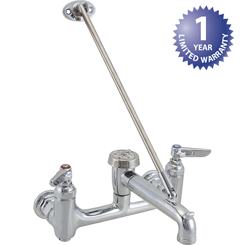 (image for) T&S Brass B-0665-BSTP FAUCET 8" WALL MOUNT SER VICE SINK T&S